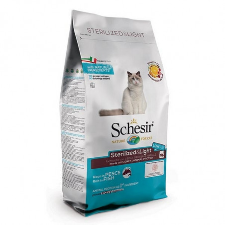 Schesir cat Dry Line Sterilized & Light con Pesce 1,5Kg