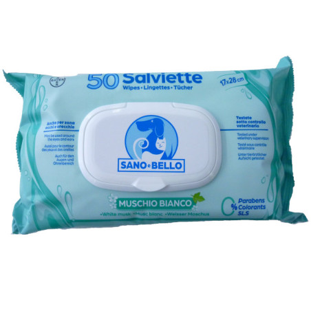 SALVIETTE MUSCHIO BIANCO 50PZ